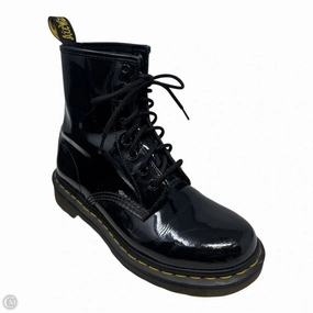 Chelsea Combat Boots 1460 Shiny Boots Combat By Dr Martens In Black, Size: 9