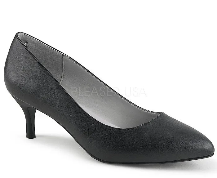 Tennis Shoes That Look Like High Heels 2 1/2" Kitten Heel Pump (KITTEN-01)