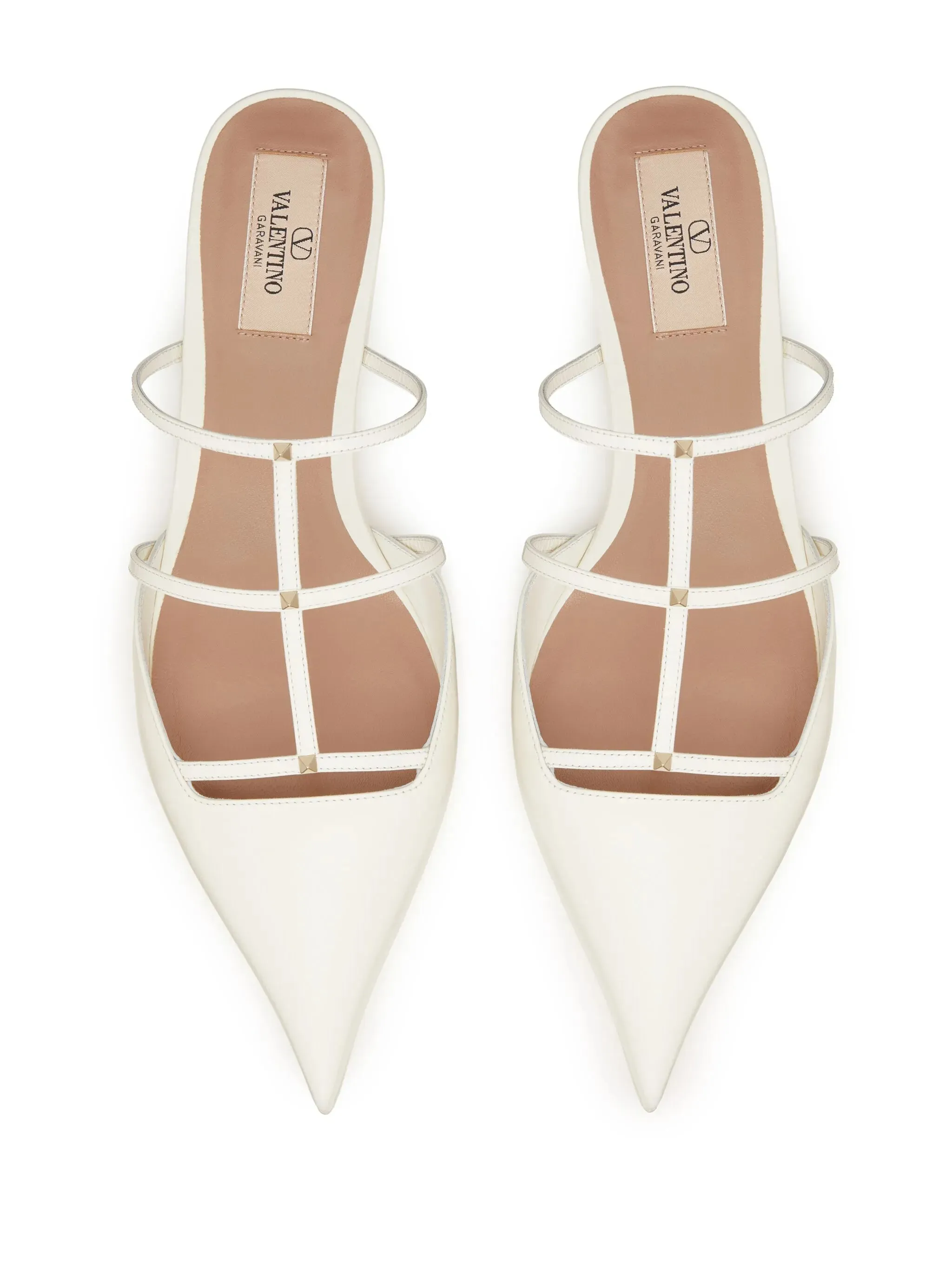 Kitten Heel Mules 20mm Rockstud Wispy mules