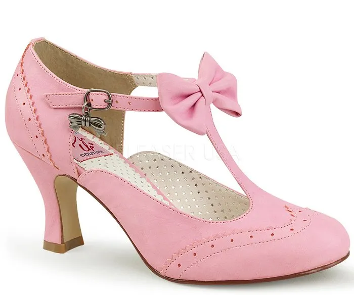 Shein High Heels 3" Kitten T-Strap Pump (FLAPPER-11)