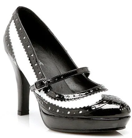 4" Wingtip Mary-Jane (ES414-Flapper) New Look Mary Jane Shoes