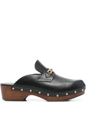 Mule Backless Shoe 50mm logo-plaque mules