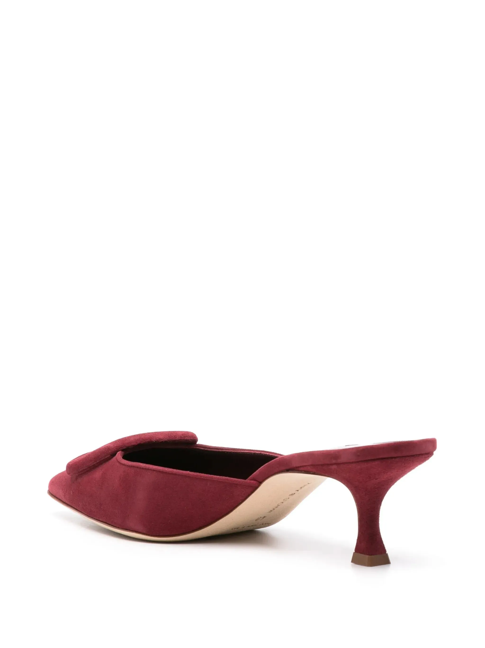 Burgundy Mules 50mm Maysale mules