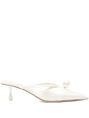 Adidas Mules Shoes 50mm pearl-embellished heeled mules