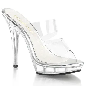 5" Stiletto Heel Mini-Platform Slide (LIP-102) No Heel High Heels