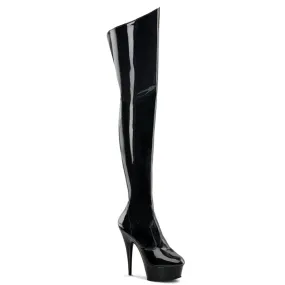 6" Stiletto Platform Thigh Boot  (DELIGHT-3010) Sky High Heels