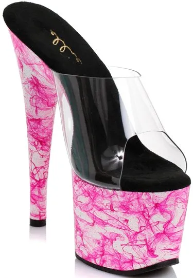 Celebrity Legs And High Heels 7" Stiletto Mule Sandal Platform (ES709-WEB)