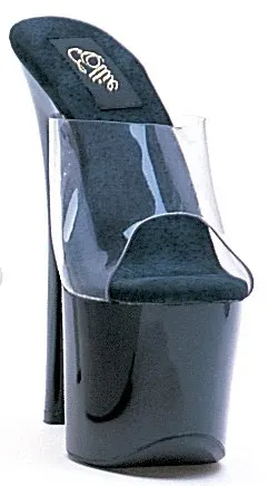 7"  Stiletto Platform Mule (ES711-Vanity) Grunge High Heels