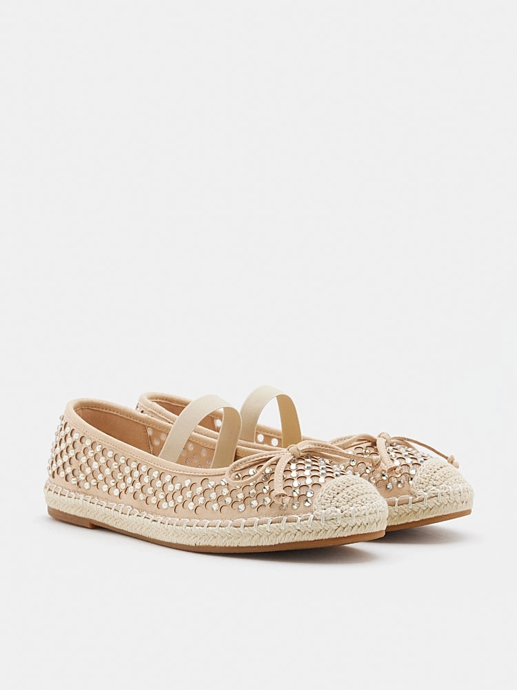 Espadrilles Mexico [SALE]Rayna Crystal Embellished Espadrilles Flats
