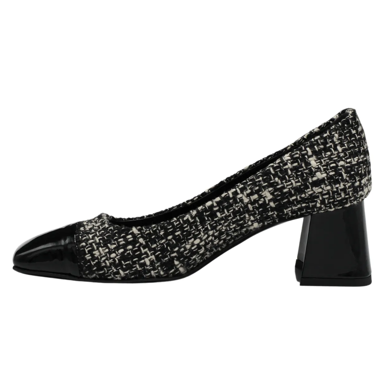 A058 Tweed Pump Types Of High Heel Sandals