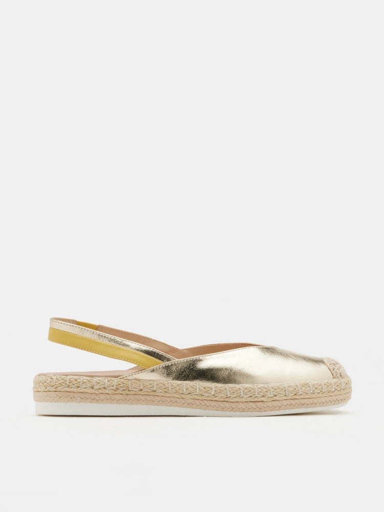 Danni Metallic Leather Slingback Espadrilles Outfits With Chanel Espadrilles
