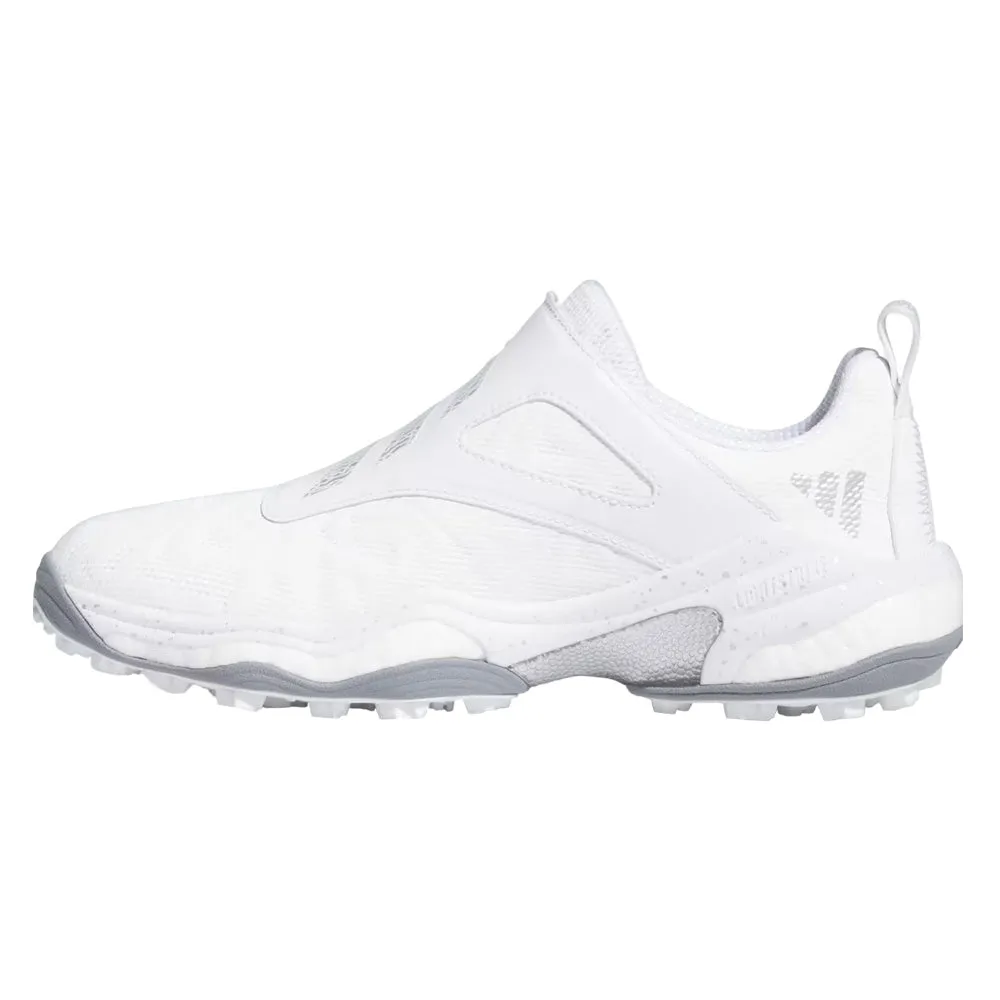 Adidas CodeChaos BOA 25 Spikeless Golf Shoes Cloud White/Silver Metallic/Grey Two - FW25 Women Golf Shoe Releases 2025 Golf