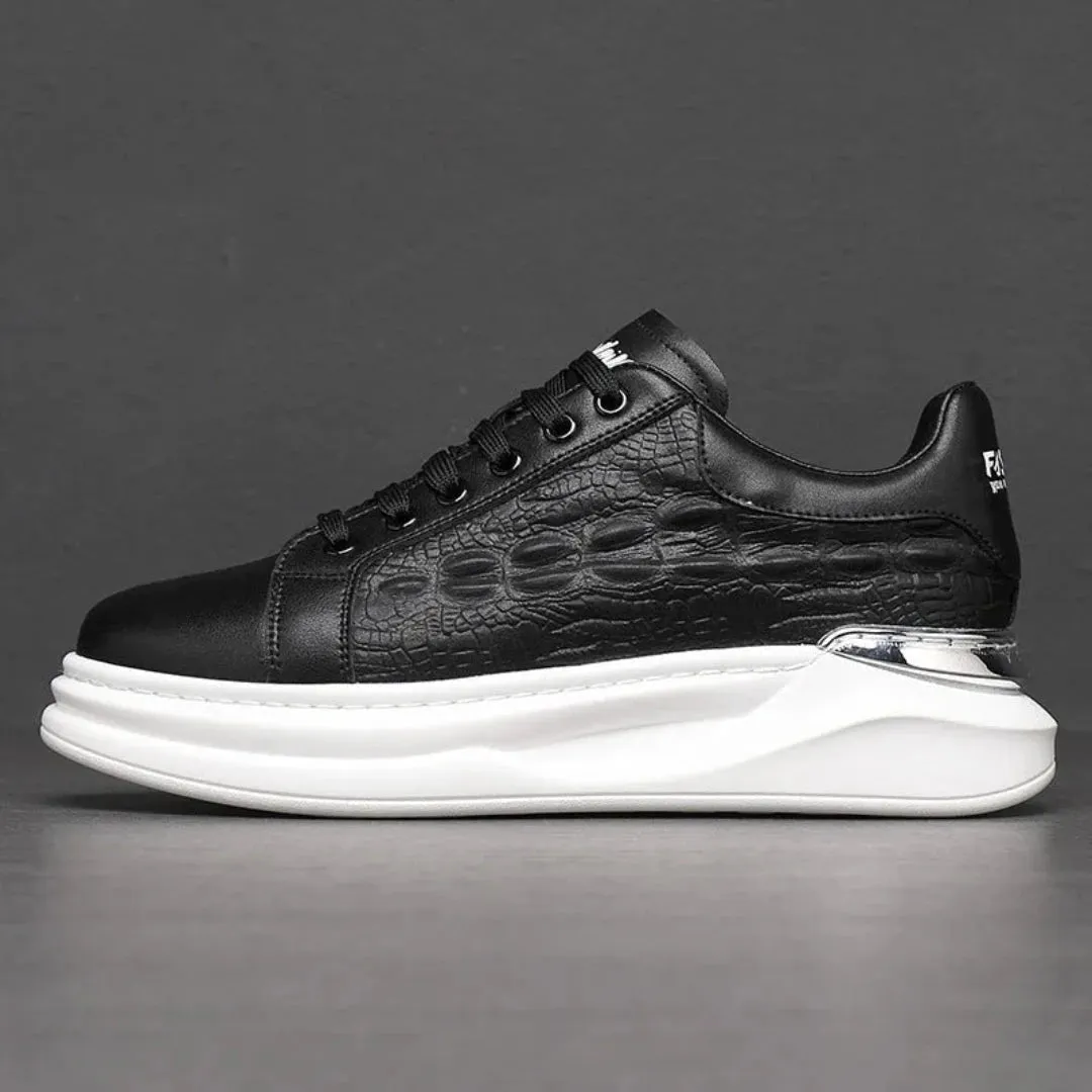 Big Sneakers Dante Cushioned Croc-Embossed Sneakers