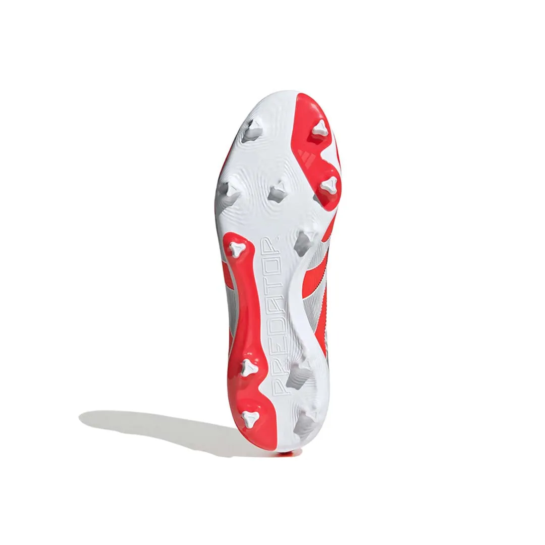 adidas - Unisex Predator League Laceless Firm Ground/Multi Ground Soccer Cleats (ID3859) Classic Sport Soccer Cleats