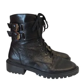 BOOTS COMBAT by VINCE CAMUTO in BLACK, Size:9.5 Brown Platform Combat Boots