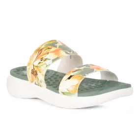 AHA Casual Olive Green Flip Flop For Women IMPACT-15 By Liberty Beach Flip Flop
