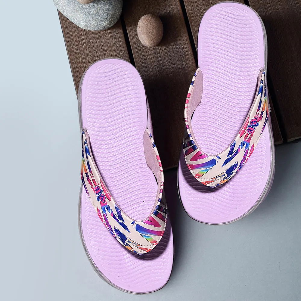Flip Flops Plant Based AHA Casual Purple Flip Flops For Women KIARA-6 By Liberty