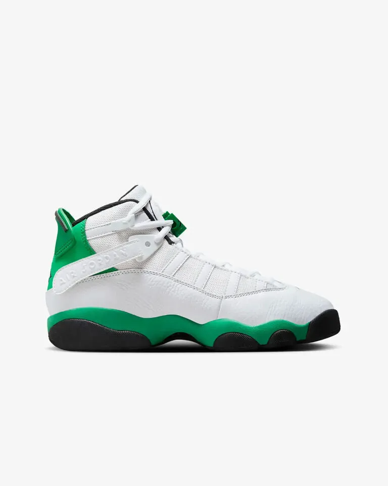 Air Jordan 6 Rings 323419-131 GS Youth White Lucky Green Basketball Shoes FD492 Verses For Basketball Shoes