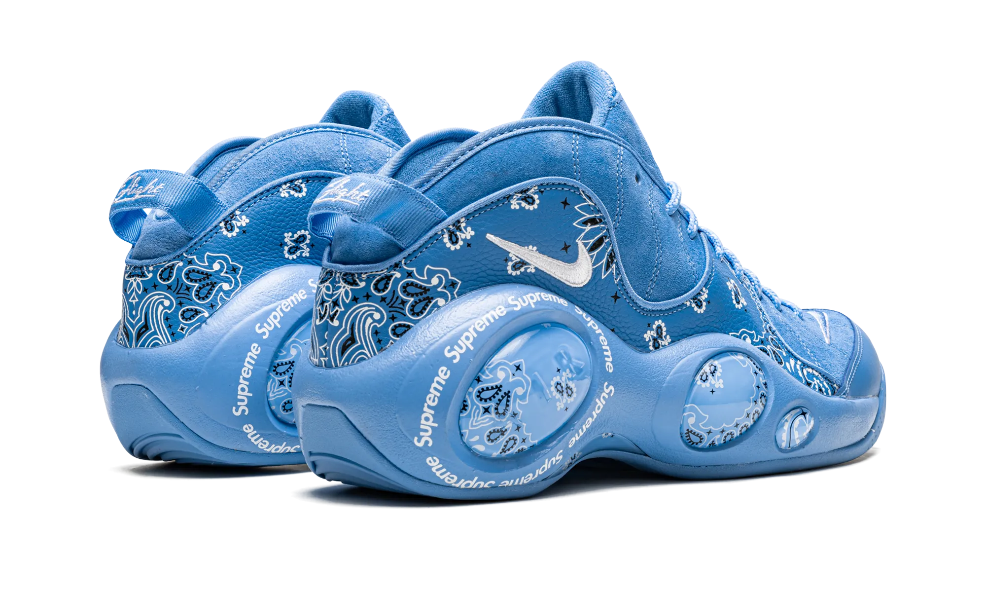 Huarache 09 Basketball Shoes Air Zoom Flight 95 "Supreme - Blue"