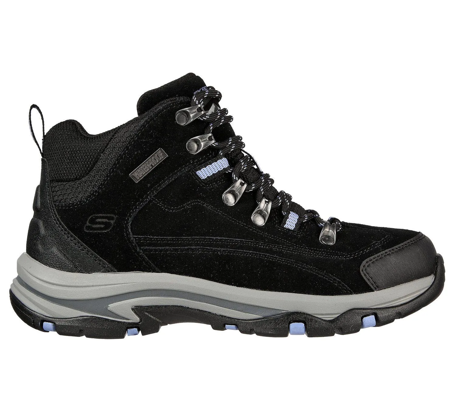 Women's Wide Fit Skechers 167004 Trego Alpine Trail Hiking Boots White Ledge Waterproof Hiking Boots