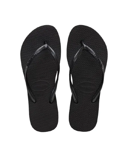 Flip Flops Platform Wedge HAVAIANAS SLIM FLATFORM - BLACK