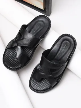 Regal Black Men Leather Sandals Hermes Tripoli Espadrille