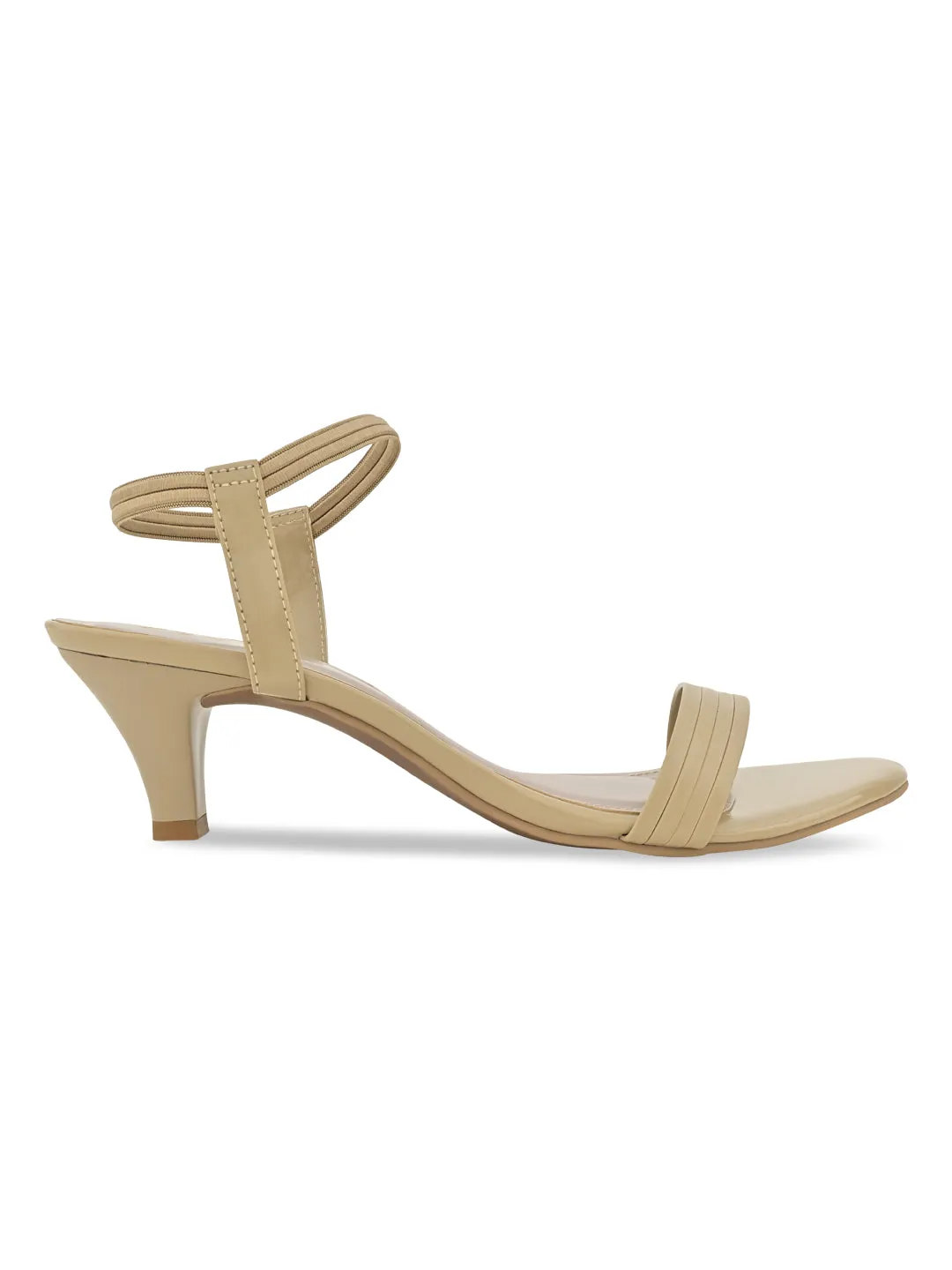 Rocia By Regal Beige Women Kitten Heel Patent Sandals High Heel Shoe Ring Display