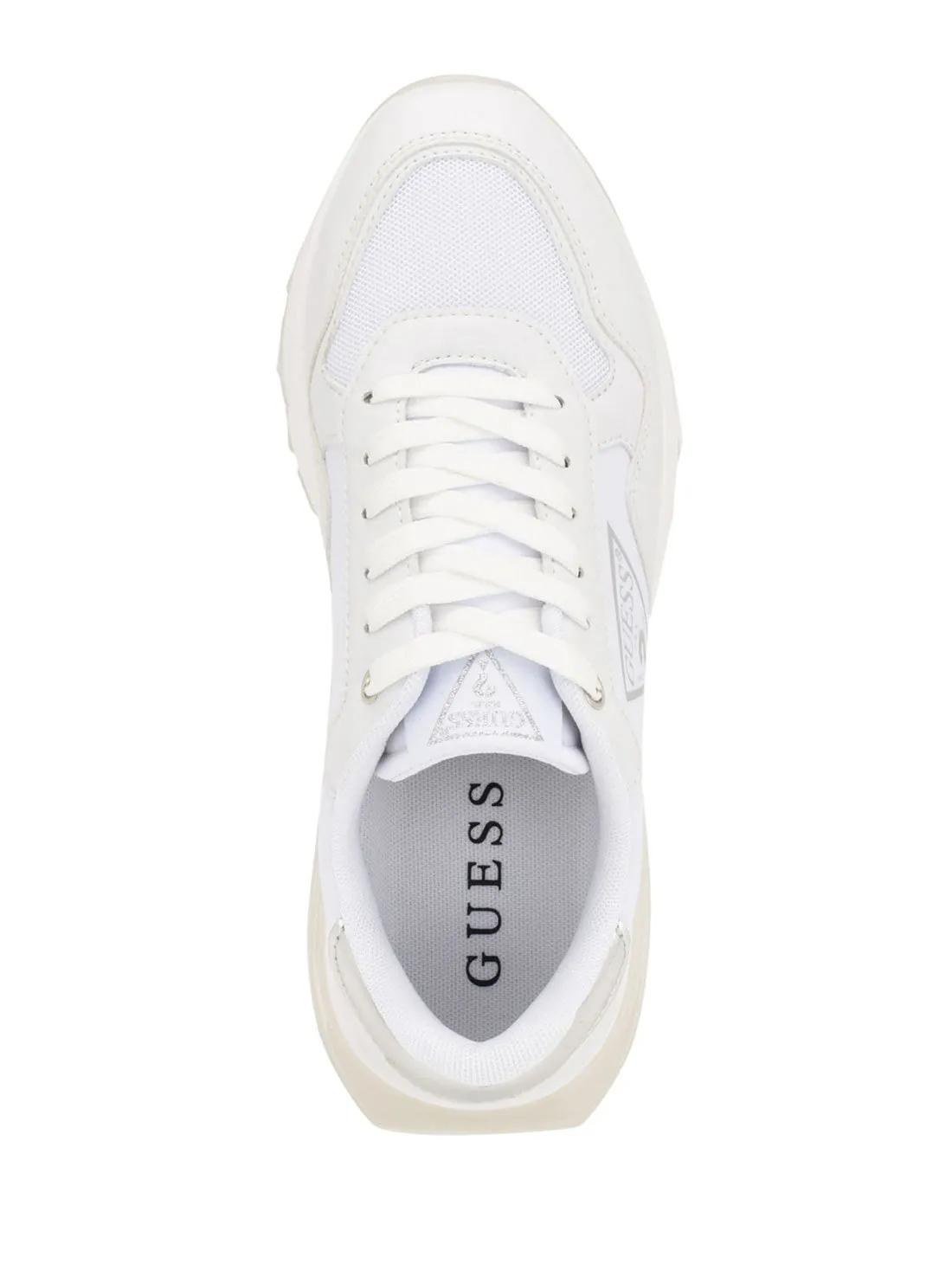 White Melany Logo Low Top Sneakers Croc Sneakers