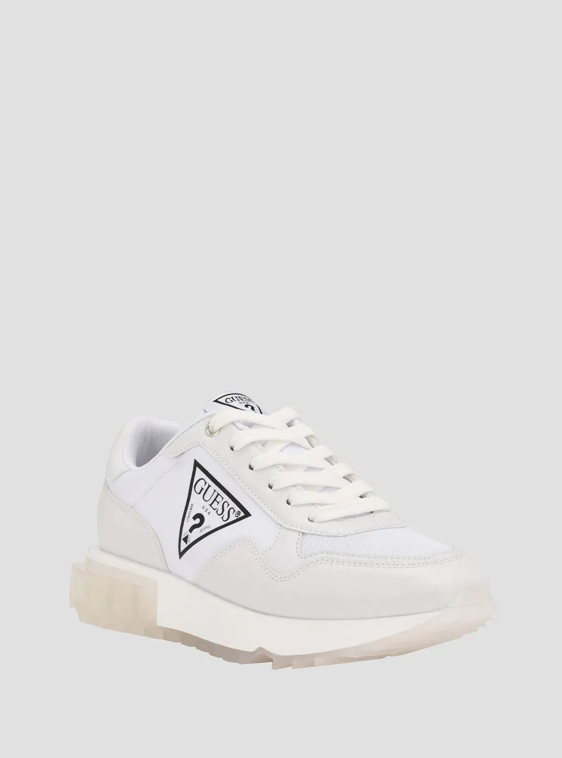 White Melany Logo Low Top Sneakers Most Cushioned Sneakers