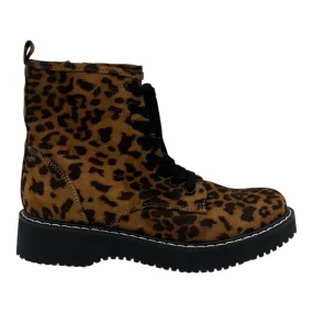 Boots Combat By Madden Girl In Animal Print, Size:7 Patent Combat Boots