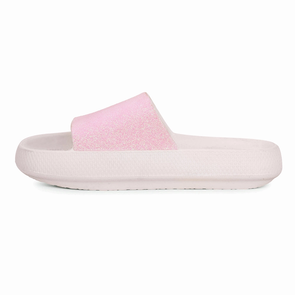 Weekend Slide A-HA Pink Casual Slides For Women COMFYWALKL By Liberty