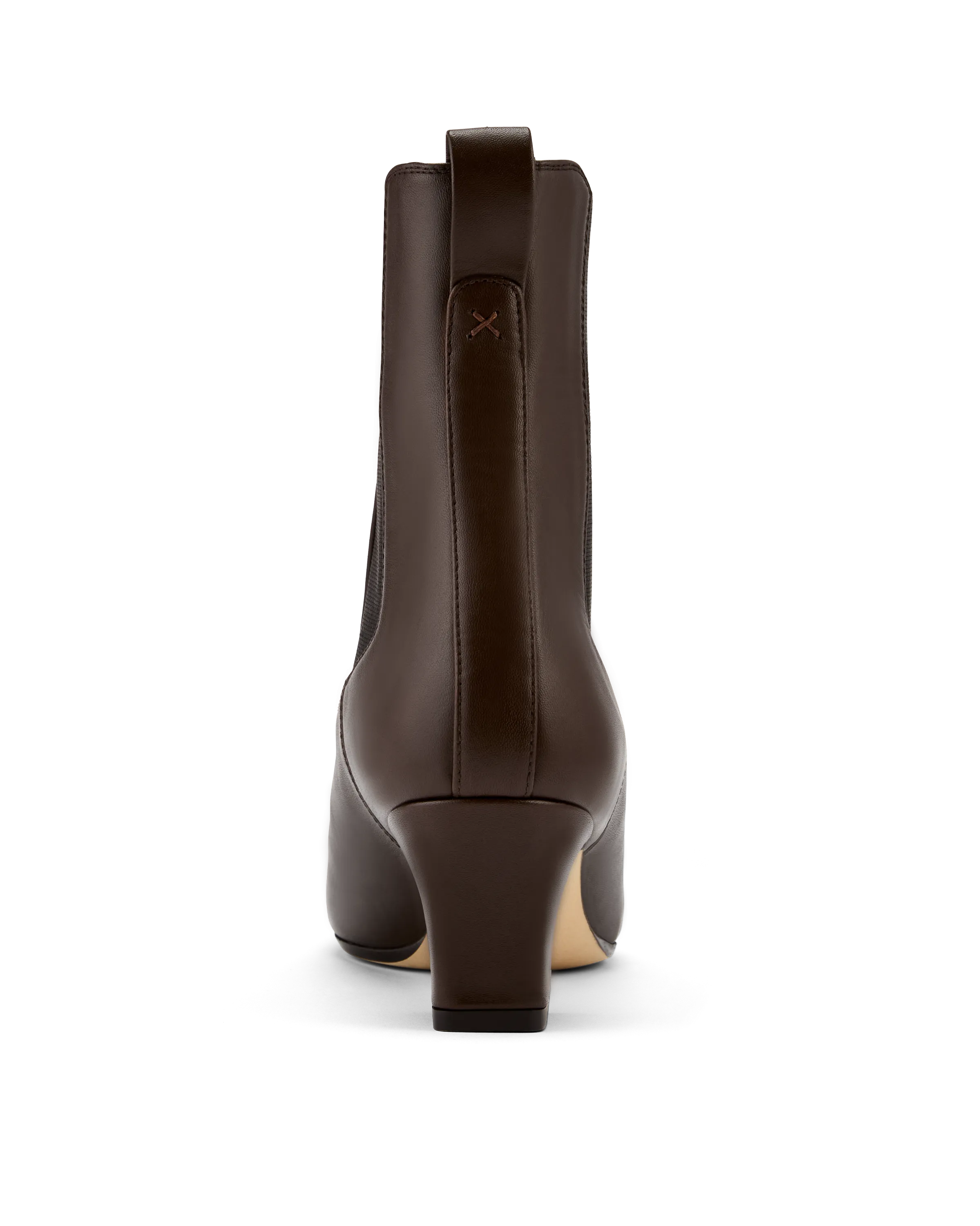 Andrea: Chocolate Calf Wedge Sole Chelsea Boots