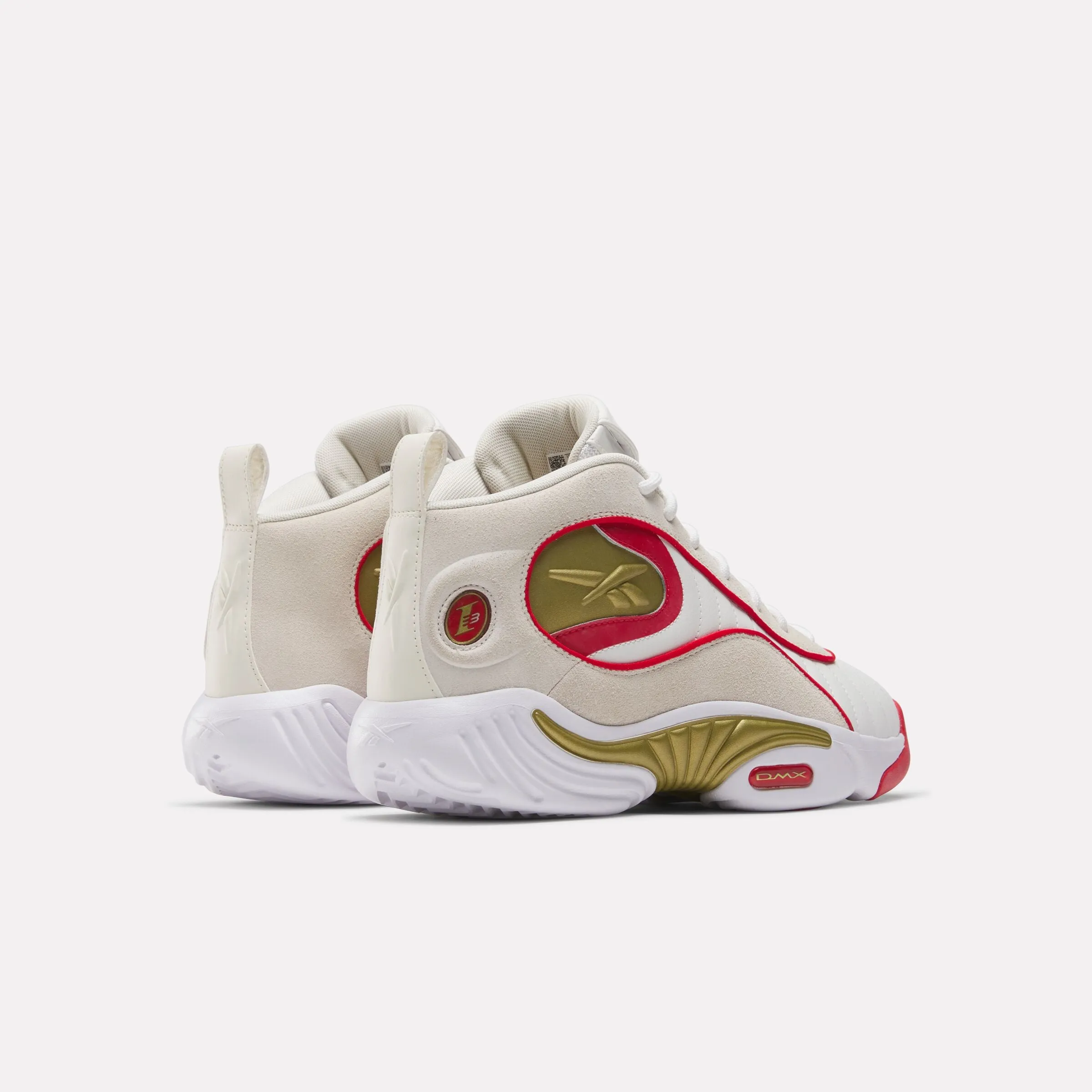 Answer Iii Basketball Shoes White/Vintage Chalk/Vector Red Grey And Gold Basketball Shoes