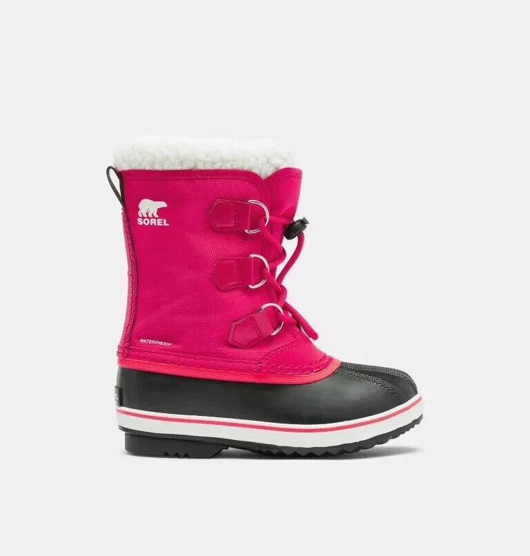 Sorel Yoot Pac NY1962-600 Kids  Pink Waterproof Insulated Snow Boots Rock41 Snow Boots Cream