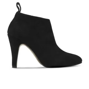 Leather Ankle Boots Antioch - Ladies Black Kid Suede Leather Ankle Boot