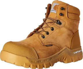 Carhartt Men's Rugged Flex WP 6" Composite Toe Work Boot Direct Attach Soft Toe Waterproof Work Boot
