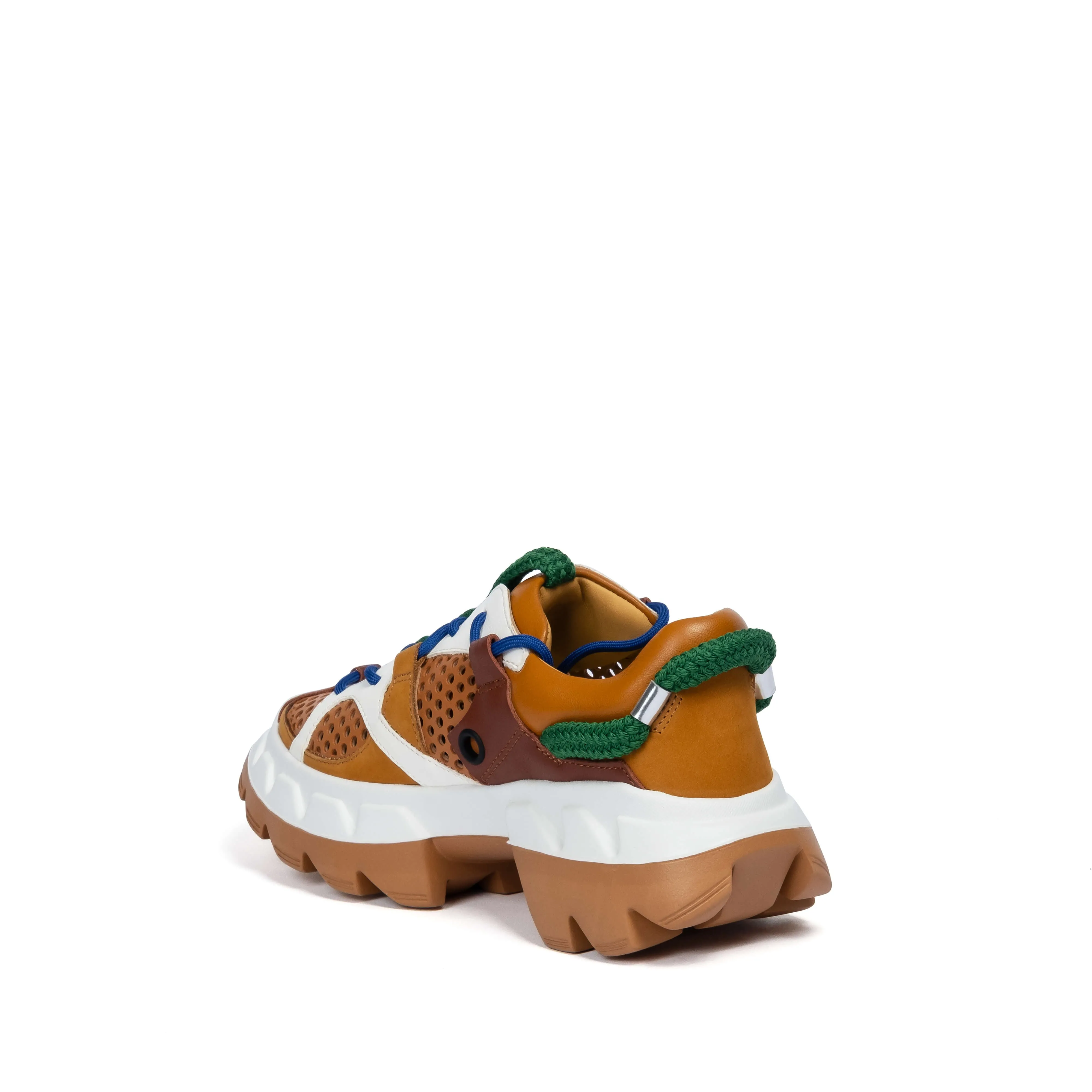 ARKO JUNGLE TAN Sneakers With Flowers