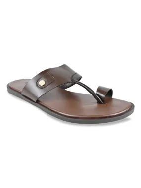 Jenala Espadrille Wedge Regal Brown Men Leather Sandals