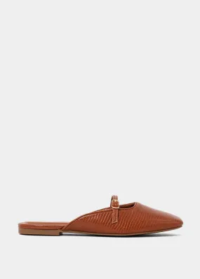 ATHENA Leather Flat Slip On Shoes