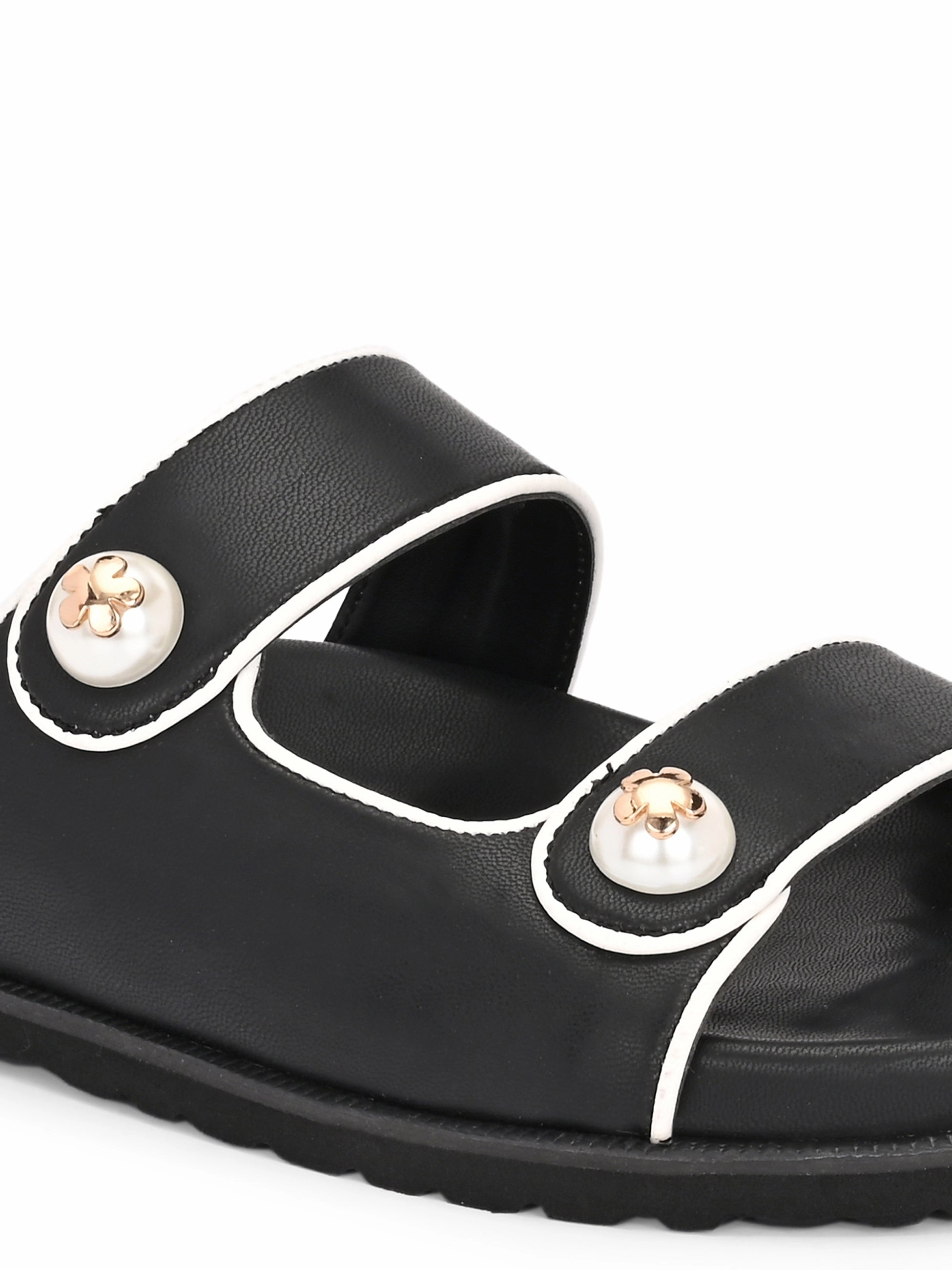 Athena Pipin Strappy Sliders Conchas Slippers