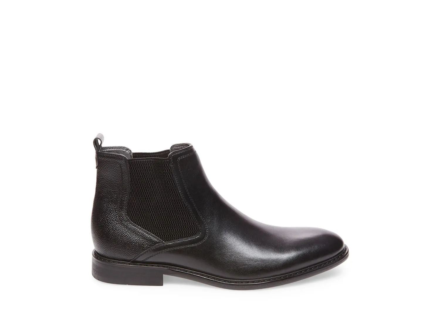 AZIZ BLACK LEATHER Comfortable Chelsea Boots