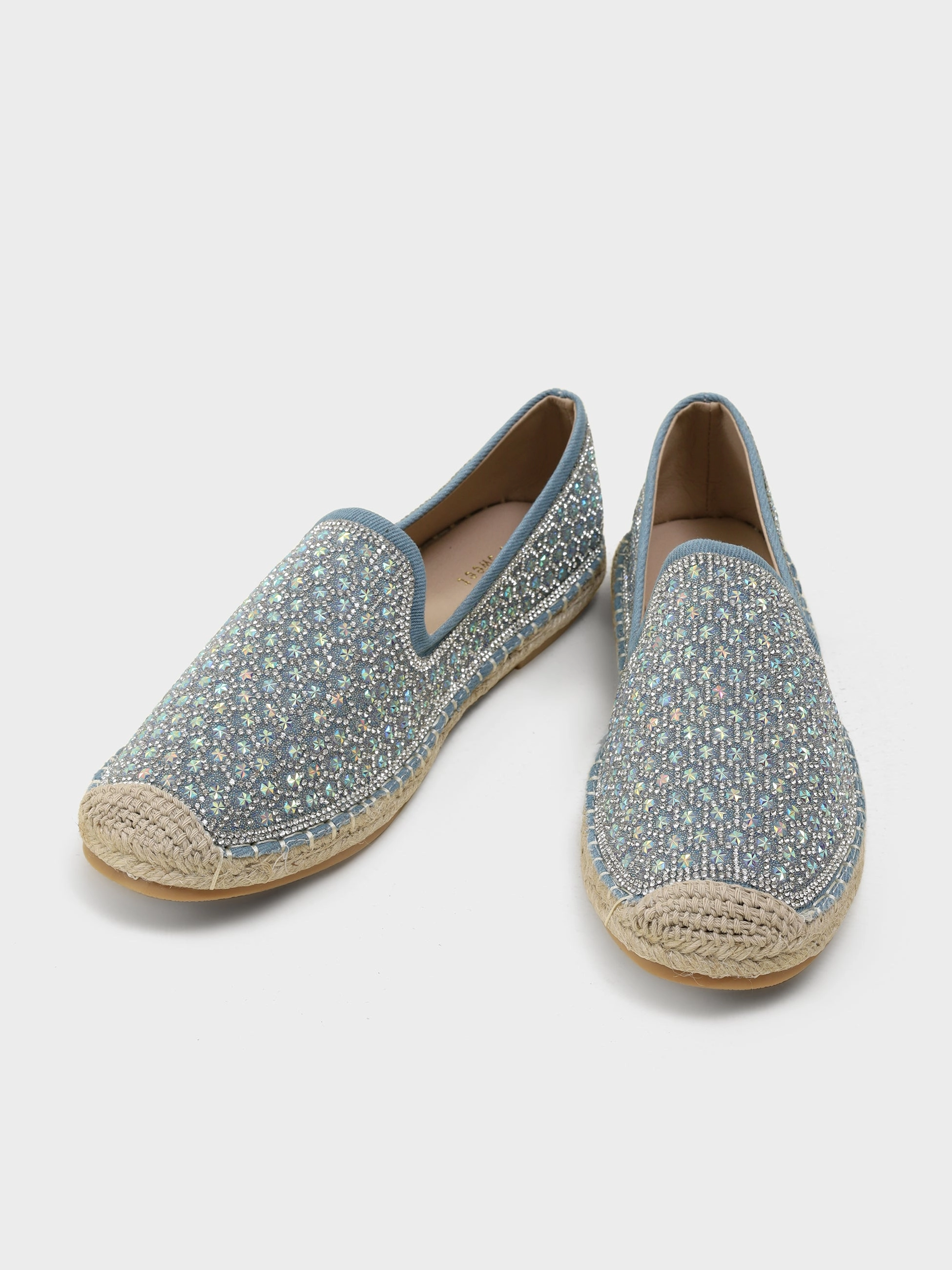 Cabriah Espadrille Wedge Sandal Azzura Jute Bling Espadrilles