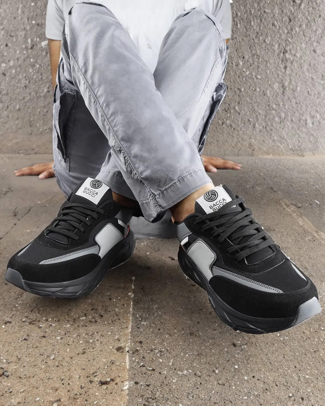 Work Outfits With Sneakers Bacca Bucci Men's SYLVIA Chunky Sole Sneakers