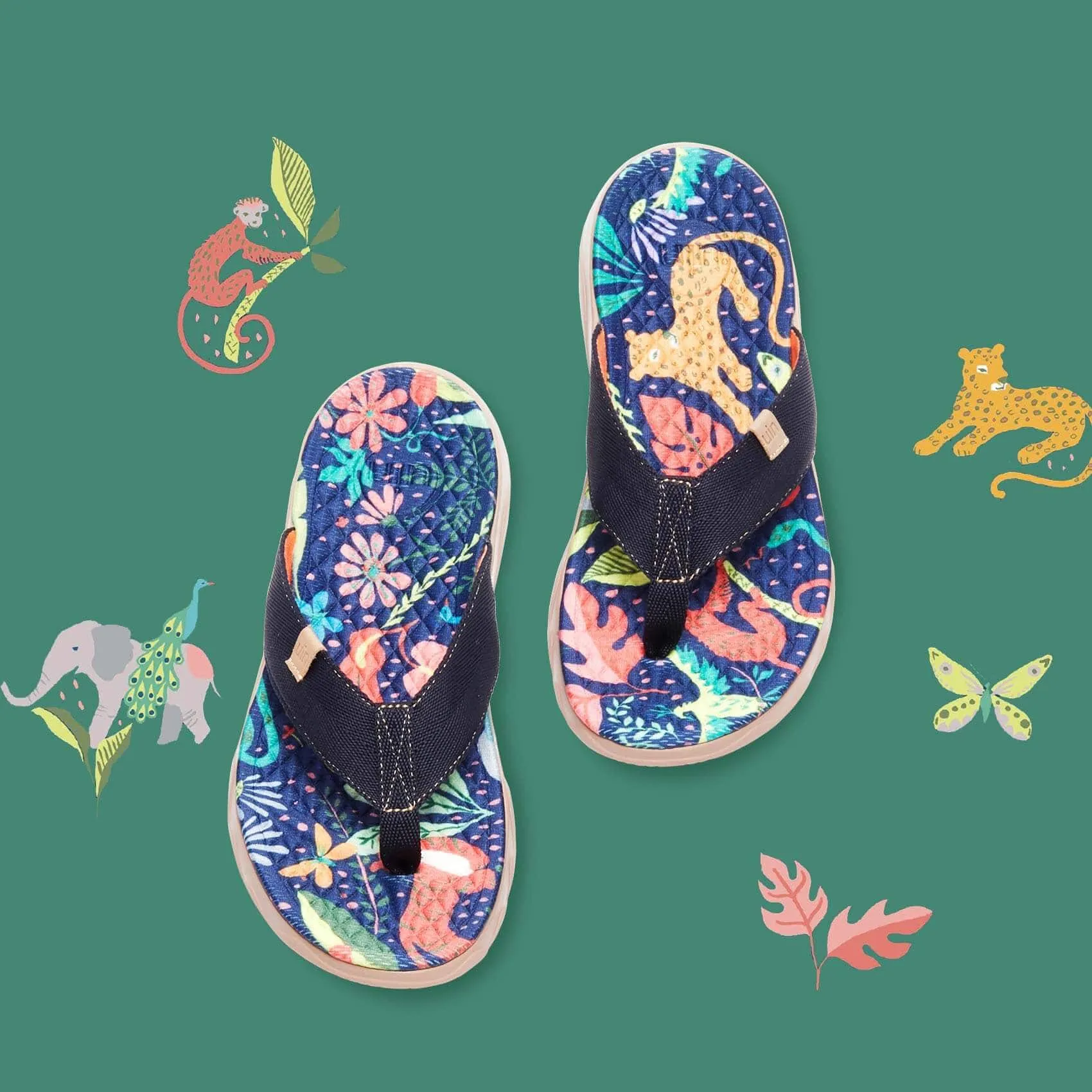 The Base Camp Flip Flops Jungle Party Women Majorca Flip Flops