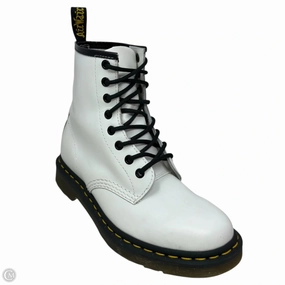 1460 Bex Combat Boots By Dr Martens In White, Size: 6 Vintage Style Combat Boots