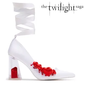 Shellys London Mary Jane Shoes Bellas Nightmare Rose Heels - Pearl