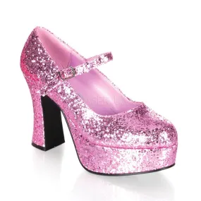 4" Glitter Maryjane Platfrom (MARYJANE-50G) Carbon Fiber High Heel Shoes