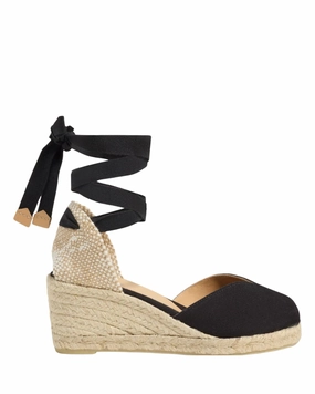 Flat Slingback Espadrilles Bilina Wedge Black Espadrille