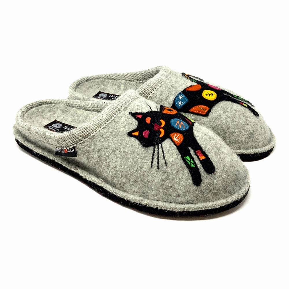 Haflinger Sassy Slipper Silver Grey (Women's) Traditional Chinese Slippers