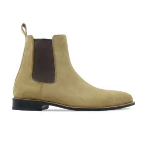 Porteegoods Chelsea Boots Bochum - Men's Tan Kid Suede Chelsea Boot